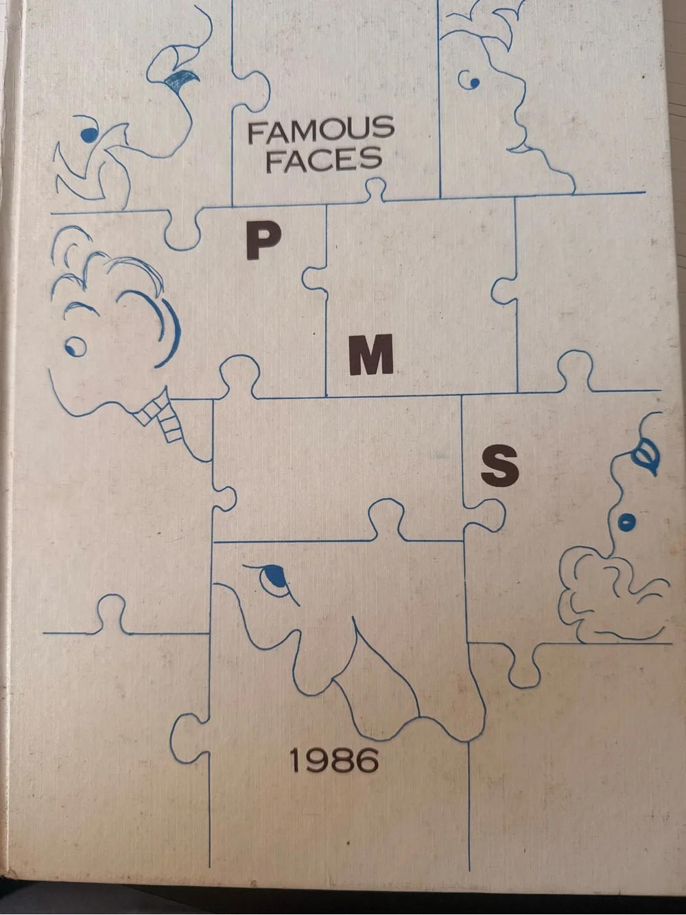 1985-86 Pittsford Middle School NY Famous Faces Yearbook